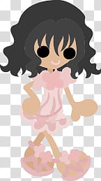 The icons of cute girls in cute dress, asaagao-girl- transparent background PNG clipart