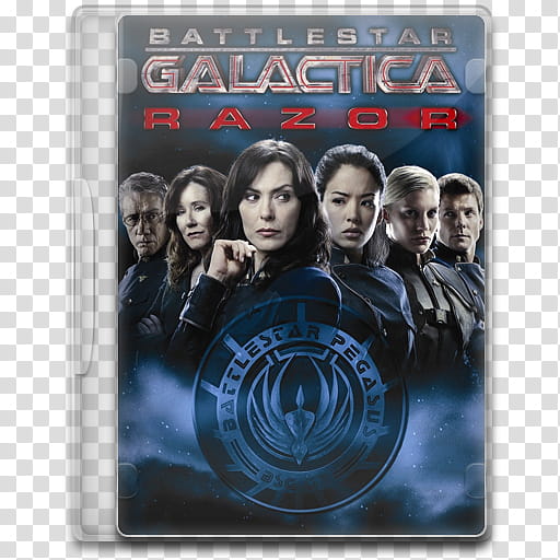 Battlestar Galactica Icon , Battlestar Galactica, Razor, Battlestar Galactica Razor DVD cover inside case transparent background PNG clipart