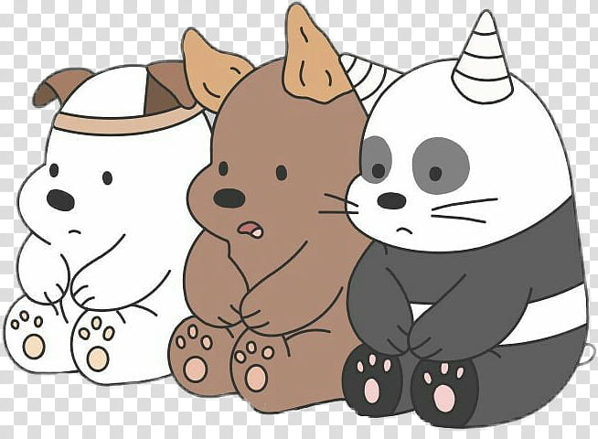 We Bare Bears, Polar Bear, Giant Panda, Grizzly Bear, Cuteness, Drawing, Cartoon, Snout transparent background PNG clipart