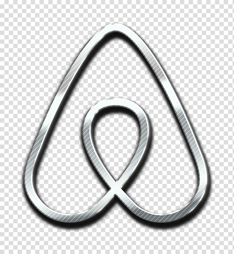 Metal, Airbnb Icon, Find Icon, Line Icon, List Icon, Logos Icon, Rent Icon, Silver transparent background PNG clipart
