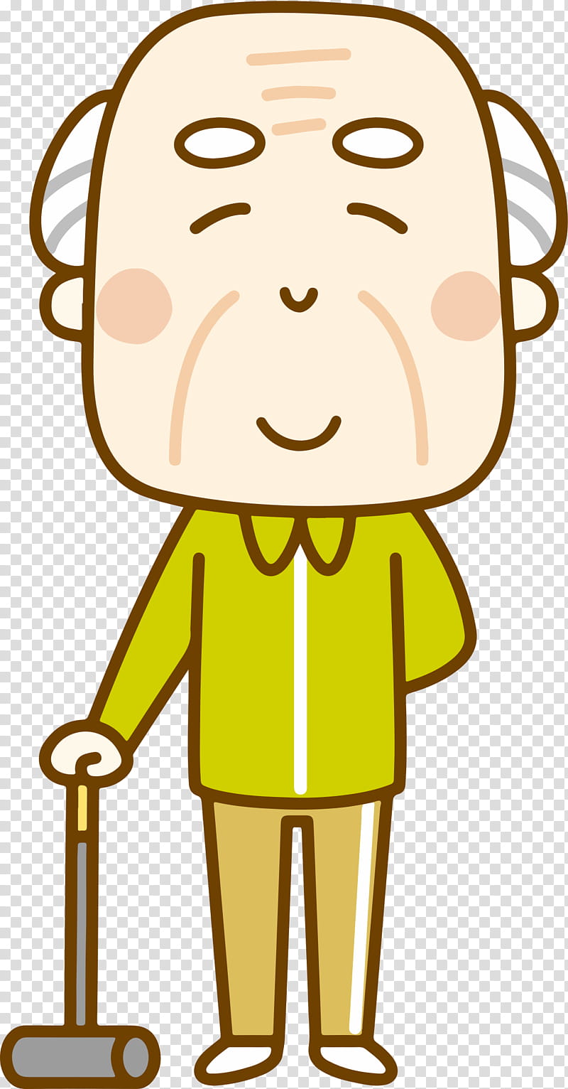 Creative, Grandparent, Cartoon, Old Age, Comics, Child, Face, Yellow transparent background PNG clipart
