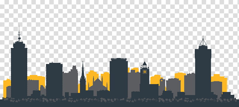 City Skyline Silhouette, Hamilton, Ontario, Cityscape, Metropolitan Area, Metropolis, Human Settlement, Yellow transparent background PNG clipart