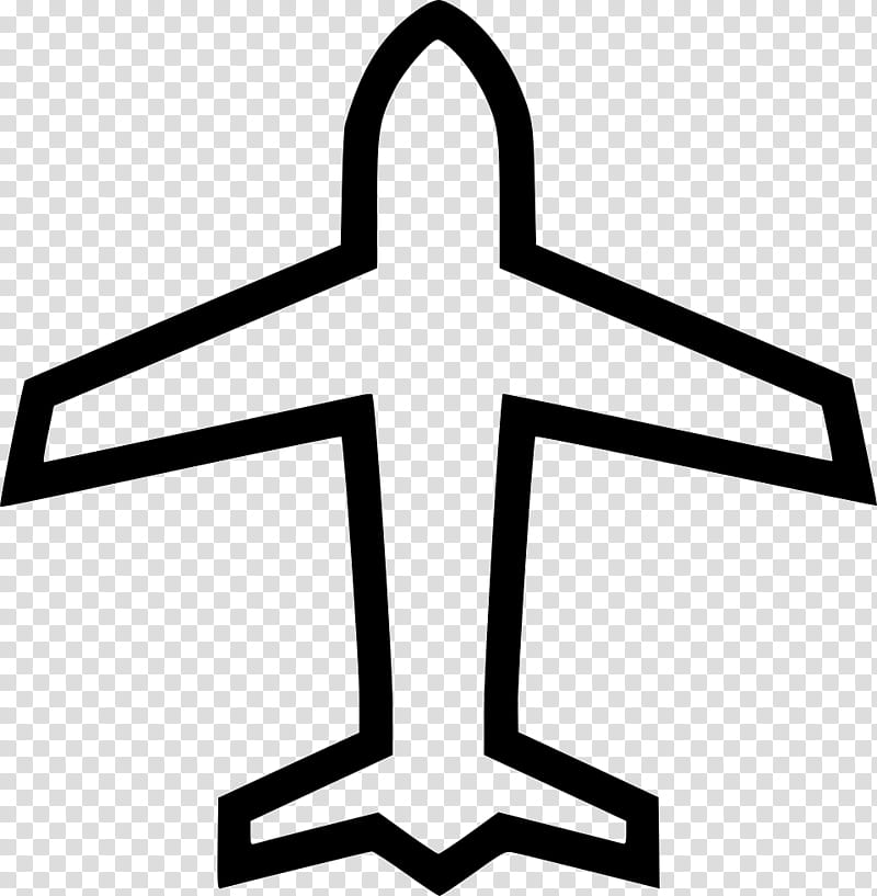 Airplane Symbol, Flight, Aircraft, Airplane Mode, Computer Font, TrueType, Black And White
, Line transparent background PNG clipart