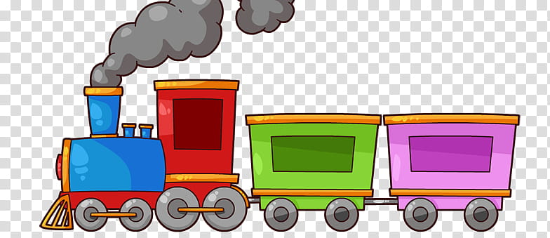 Train, Rail Transport, Steam Locomotive, Train Ticket, Train Station, Cartoon, Technology, Play transparent background PNG clipart