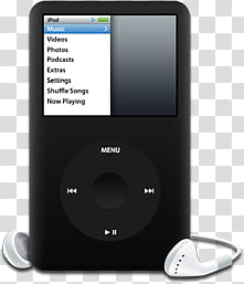 iPod Classic with Headphones, px icon transparent background PNG clipart