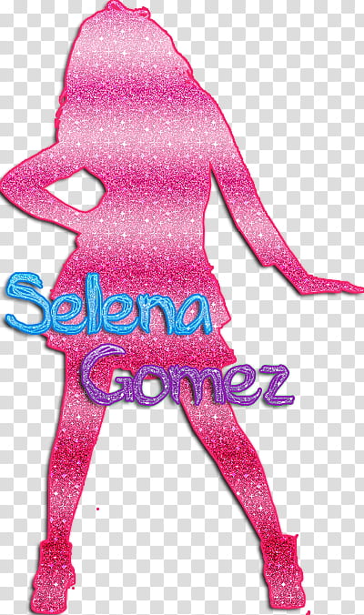 silueta Selena transparent background PNG clipart