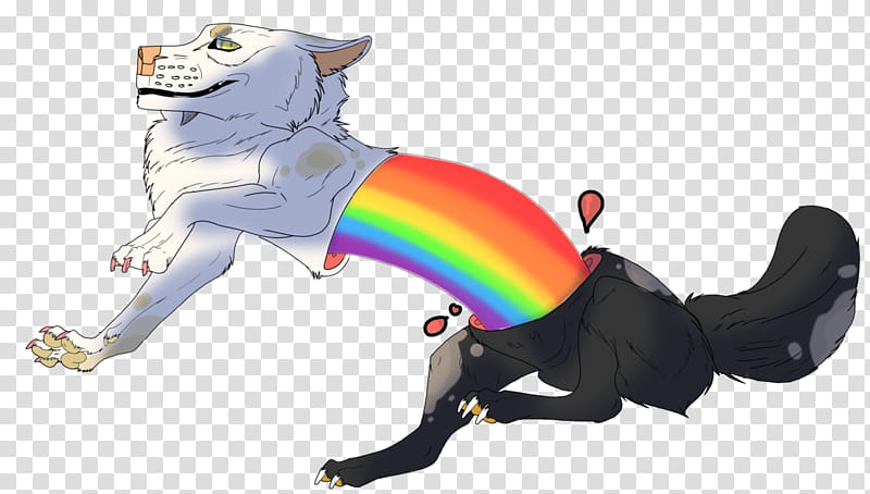 Rainbow Pooch transparent background PNG clipart