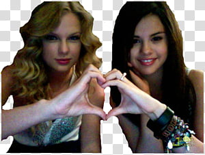 Selena Gomez and Taylor Swift transparent background PNG clipart thumbnail