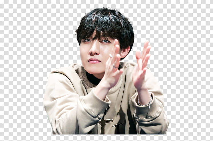 J HOPE BTS, man clapping his hand transparent background PNG clipart