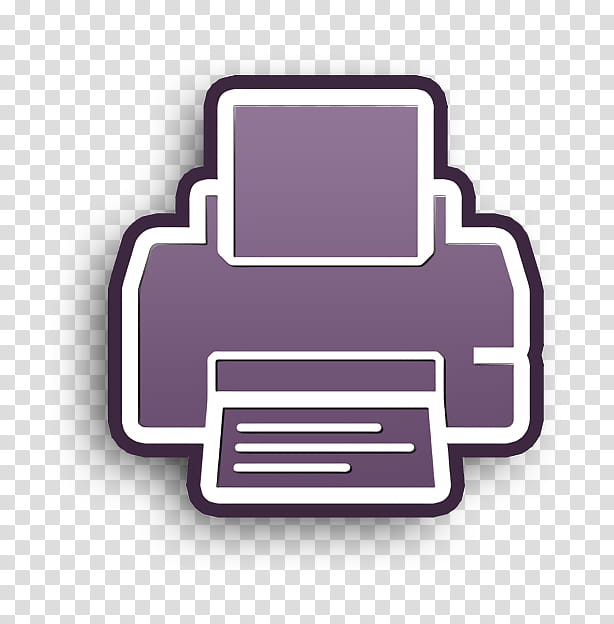 print icon printer icon printing icon, Printout Icon, Purple, Violet, Line, Logo, Material Property, Label transparent background PNG clipart