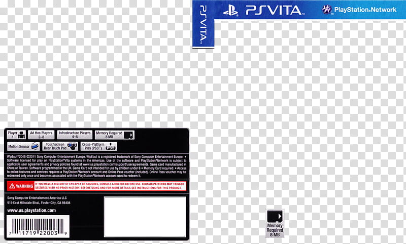 PS Vita Cover Template, multicolored illustration transparent background PNG clipart