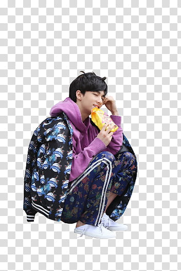 STRAY KIDS  STAR , man wearing blue and black jacket and pants outfit transparent background PNG clipart