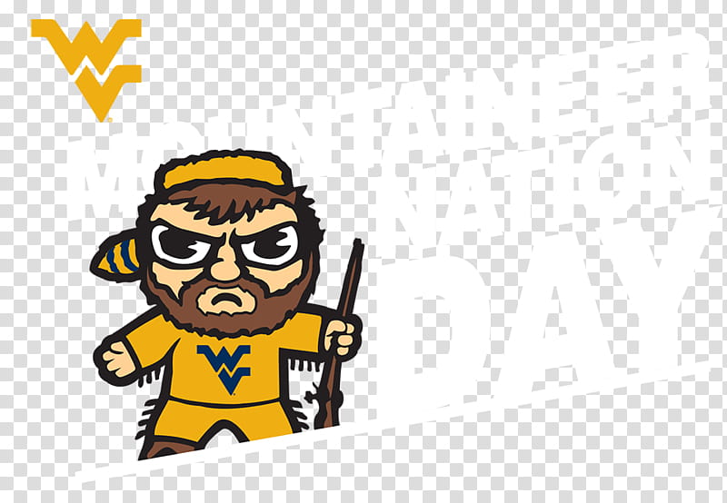 American Football, West Virginia University, West Virginia Mountaineers Football, College, Mascot, College Football, Cartoon, Yellow transparent background PNG clipart