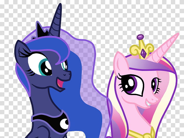 Princess Luna And Princess Cadence transparent background PNG clipart