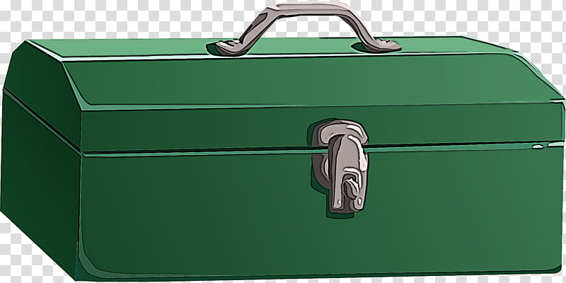 green bag suitcase toolbox tackle box, Business Bag, Baggage, Briefcase, Hand Luggage, Luggage And Bags transparent background PNG clipart