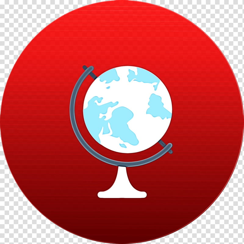 red circle world globe flag, Watercolor, Paint, Wet Ink, Logo, Symbol transparent background PNG clipart