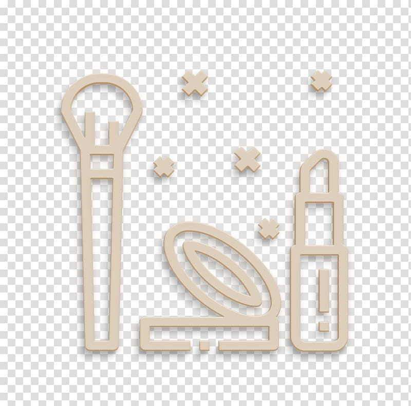 Make up icon Lifestyle icon Fashion icon, Text, Jewellery, Logo, Metal transparent background PNG clipart