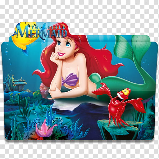 Disney Movies Icon Folder Pack, The Little Mermaid transparent background PNG clipart
