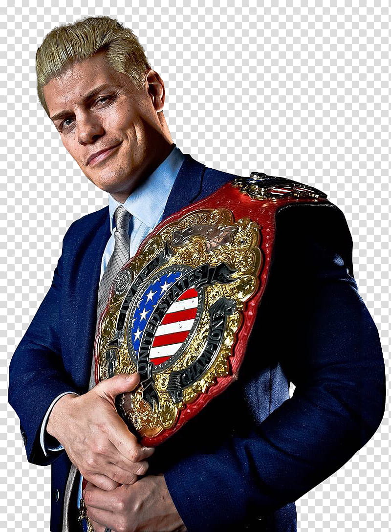 Cody Rhodes IWGP US Champion transparent background PNG clipart