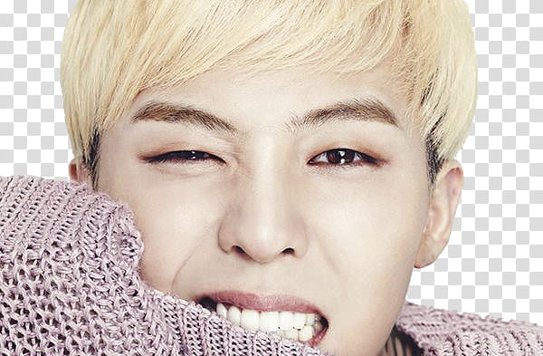 All my GD s, Big Bang G-Dragon biting his shirt transparent background PNG clipart