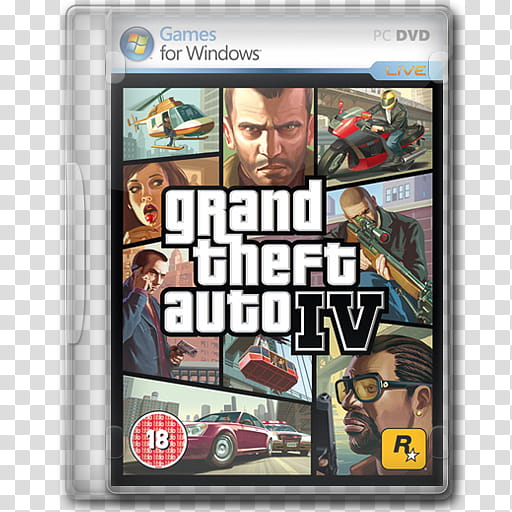 Game Icons , GTA, Grand Theft Auto  game case transparent background PNG clipart