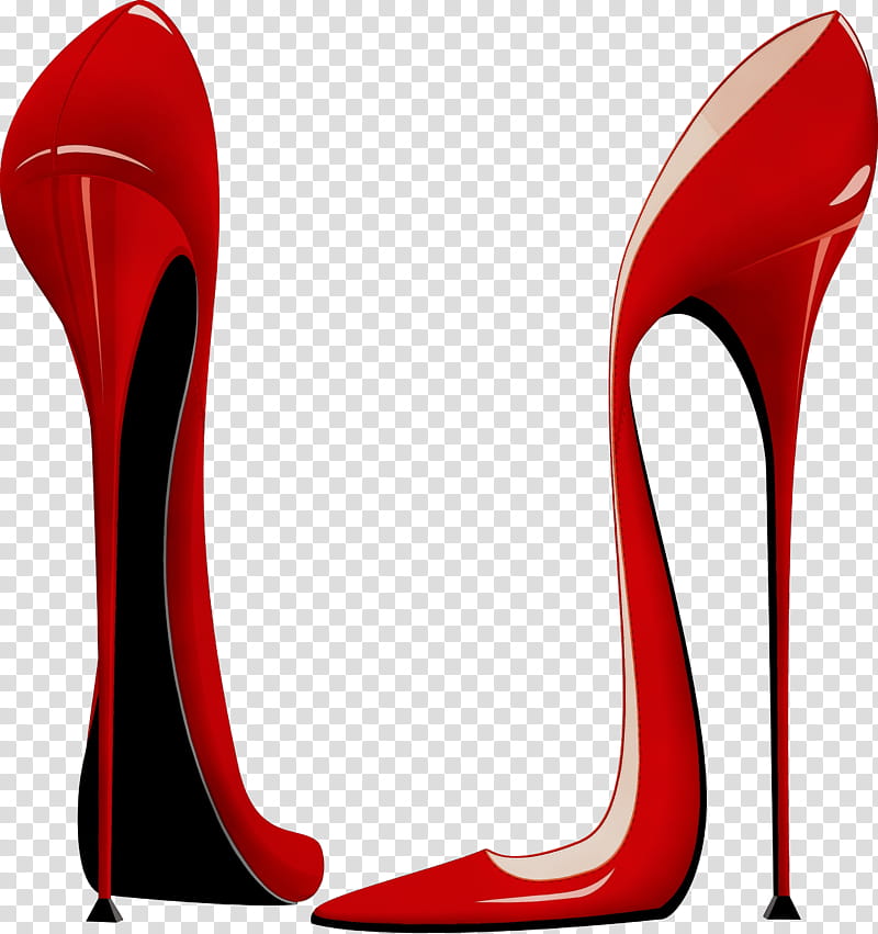 Highheeled Shoe High Heels, Stiletto Heel, Aretozapata, Footwear, Red, Basic Pump, Carmine, Court Shoe transparent background PNG clipart