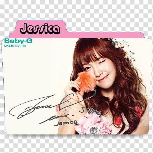 SNSD Signature Folder Icon and , snsd jessica signature transparent background PNG clipart