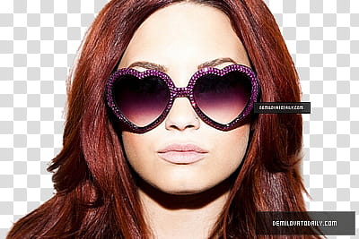 Recursos para scape, woman wearing pink heart-shaped sunglasses transparent background PNG clipart