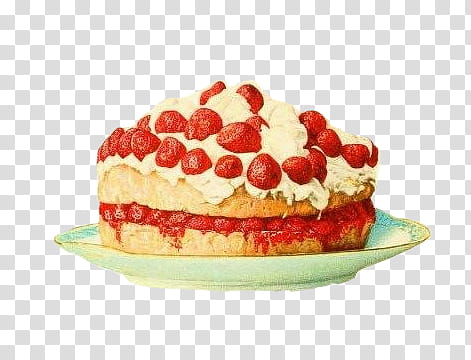 Vintage Cake AD s, strawberry cake art transparent background PNG clipart