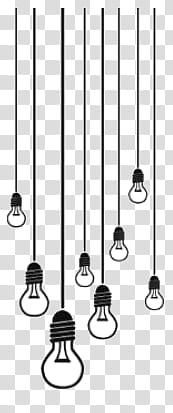 Doodles and Drawing , white light bulbs illustration transparent background PNG clipart