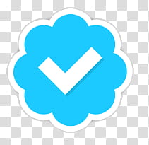 Verified Account Twitter, blue and white check logo transparent background PNG clipart