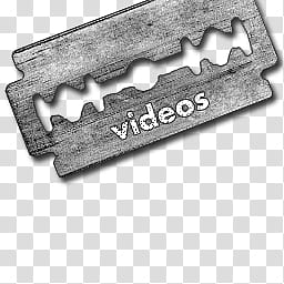 OldRazor dock icons, videos, gray double-edge blade videos logo transparent background PNG clipart