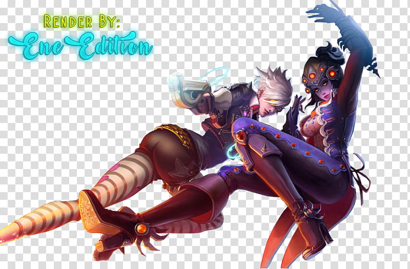 Widowmaker And Tracer transparent background PNG clipart