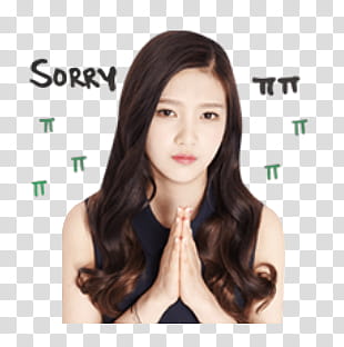 Red Velvet Kakao Talk Emoji PART  P, woman wearing sleeveless dress transparent background PNG clipart