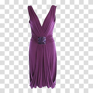 VESTIDOS s, purple V-neck sleeveless dress transparent background PNG clipart