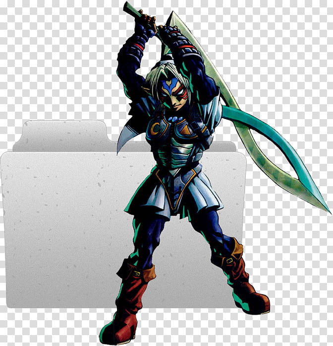 Zelda Majoras Mask Folder , male character holding sword digital artwork transparent background PNG clipart