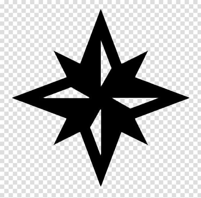 Compass Rose, Classical Compass Winds, Polaris, North, Star, Symmetry, Logo, Symbol transparent background PNG clipart