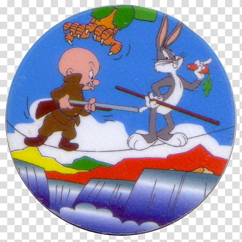 Looney Tunes Christmas, Elmer Fudd, Milk Caps, Bugs Bunny, Tazos, Wile E Coyote And The Road Runner, Adventure, Map transparent background PNG clipart