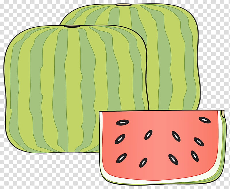 Watermelon, Watercolor, Paint, Wet Ink, Green, Fruit, Cucumber Gourd And Melon Family, Plant transparent background PNG clipart