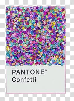 Pantone s, assorted-color Pantone confetti transparent background PNG clipart