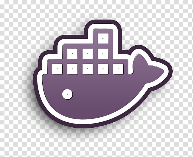 docker icon logo icon media icon, Social Icon, Violet, Purple, Finger, Hand, Thumb, Gesture transparent background PNG clipart