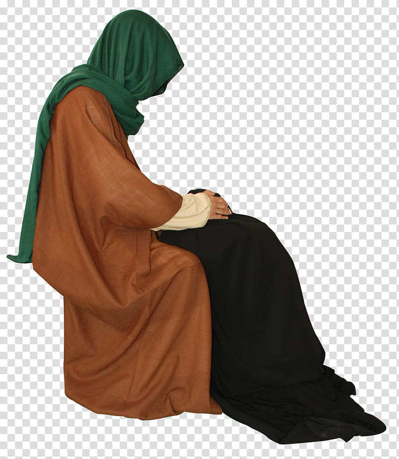 Arab old style clothes , person kneeling in front of another person transparent background PNG clipart