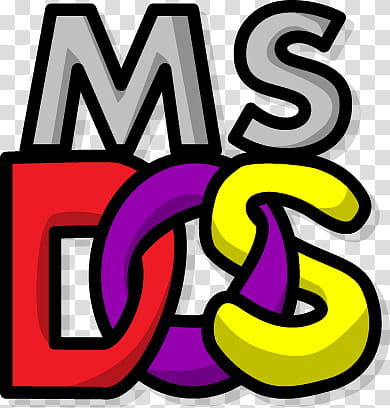 MS DOS Logo, Ms Dos advertisement transparent background PNG clipart