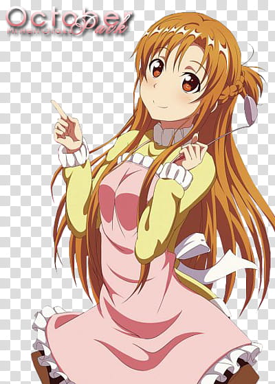 Yuuki Asuna Render transparent background PNG clipart