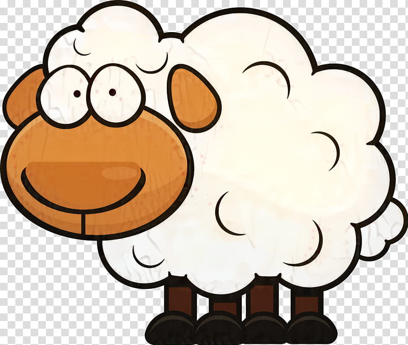 Cartoon Sheep, Cartoon, Drawing, Comics, Head, Nose, Snout, Happy transparent background PNG clipart