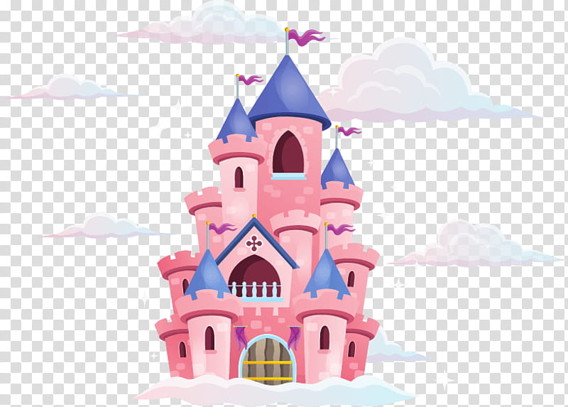 Castle, Cloud, Sky, Pink, Steeple, Architecture, Building, Tower transparent background PNG clipart