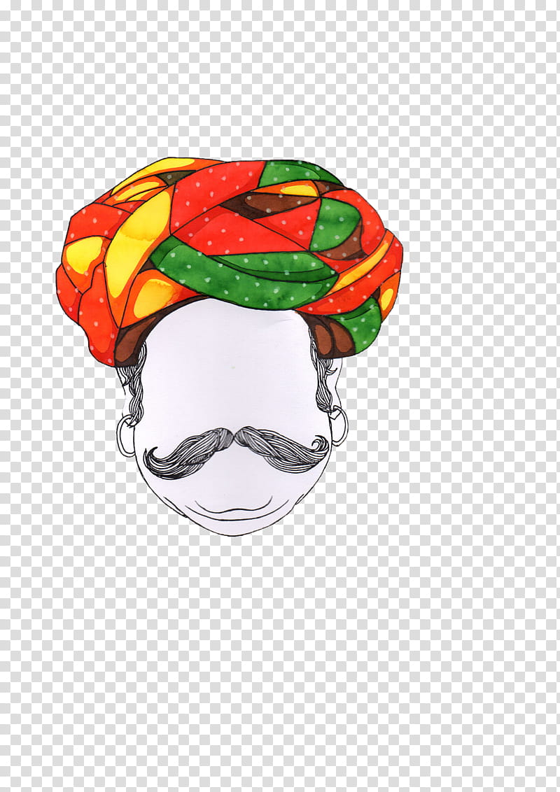 Orange, Turban, Headgear, Scarf, Fashion Accessory, Hair Accessory, Bracelet, Moustache transparent background PNG clipart