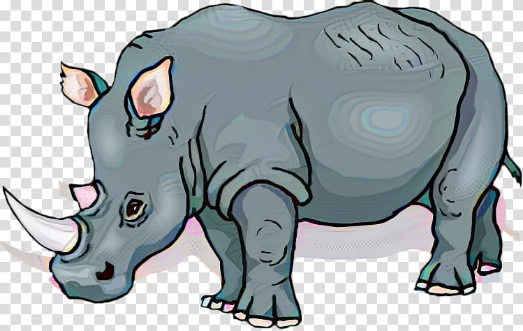 Animal, Cattle, Rhinoceros, Horse, Thumb, Character, Black Rhinoceros, White Rhinoceros transparent background PNG clipart