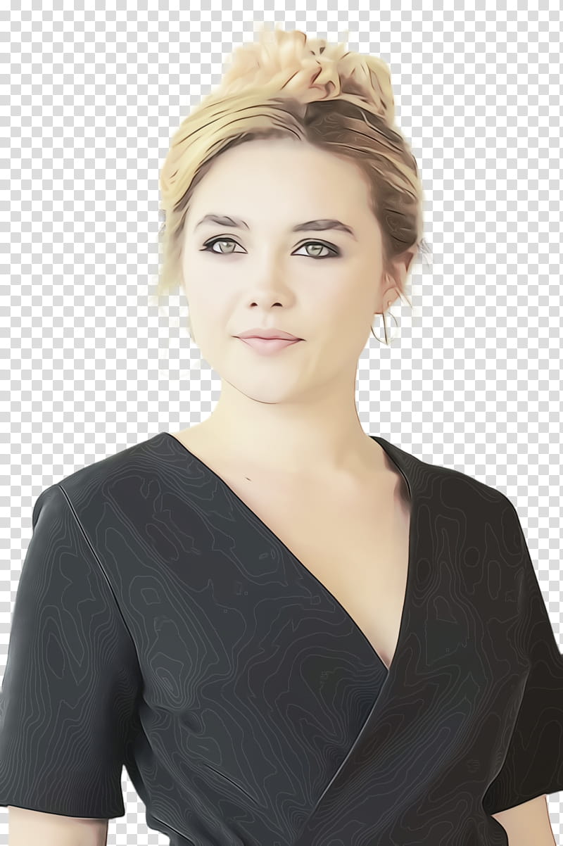 Hair, Florence Pugh, Long Hair, Hair Coloring, Blond, Brown Hair, Beauty, Shoot transparent background PNG clipart