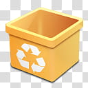 DSQUARED BINS, dsquared_trash_yellow_empty icon transparent background PNG clipart